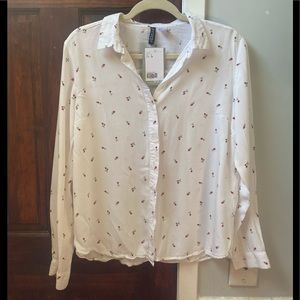 NWT H&M button up blouse